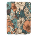 Groovy Floral Fantasy - 1 Piece Premium Sherpa Bla Throw Blanket