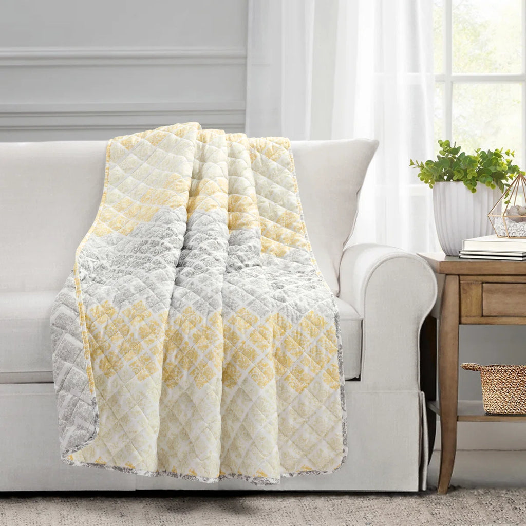 Lush Decor Medallion Ombre Reversible Throw Blanket