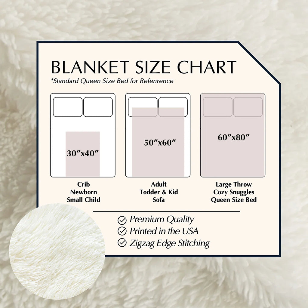 Groovy Floral Fantasy - 1 Piece Premium Sherpa Bla Throw Blanket