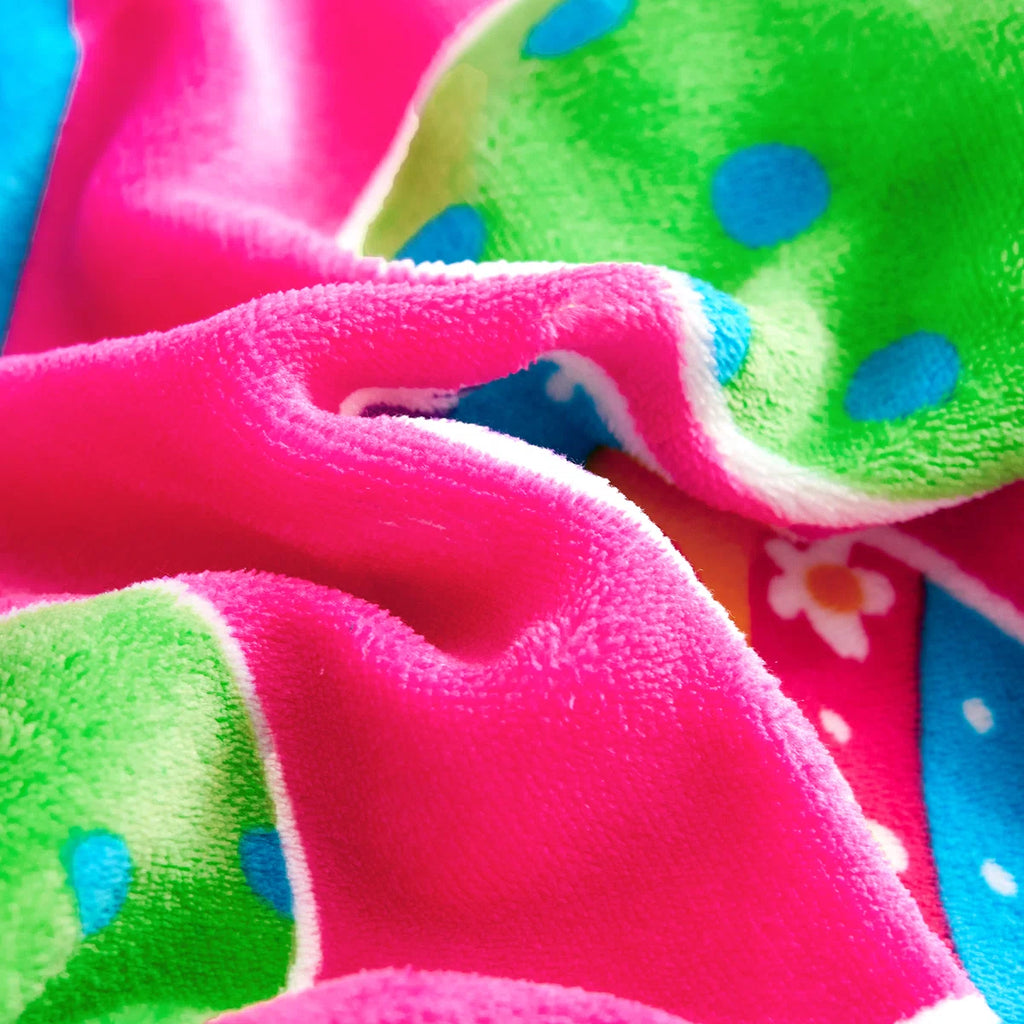 Kids Sherpa Fleece Blanket with Pillow Shams