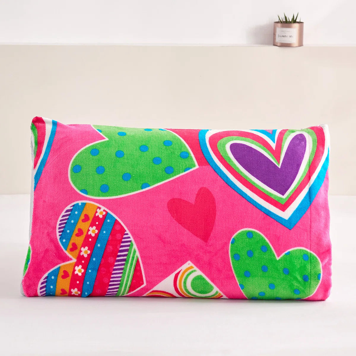 Kids Sherpa Fleece Blanket with Pillow Shams