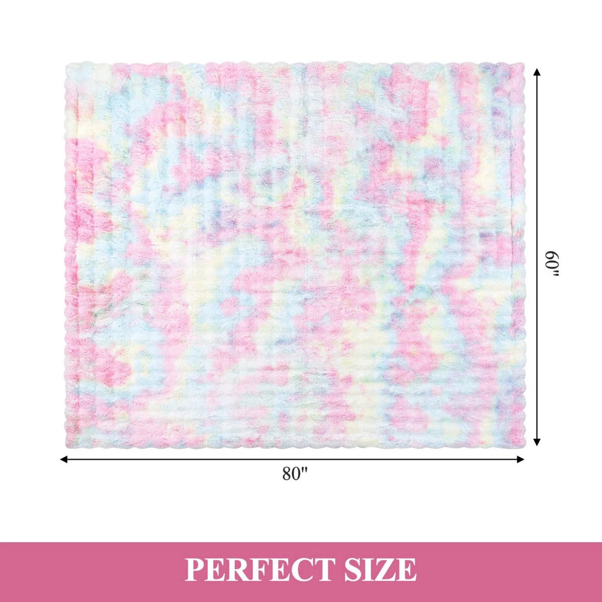 Luxury Cozy Warm Faux Fur Throw Blanket, Reversible Blanket for Sofa, Living Room, Bedroom